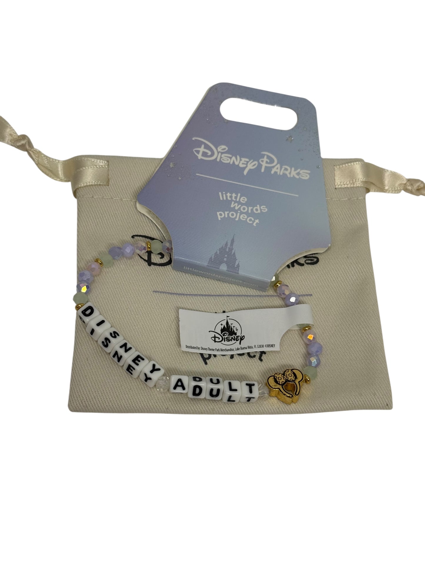 Disney Parks Little Words Bracelet-Disney Adult Minnie Ear Headband