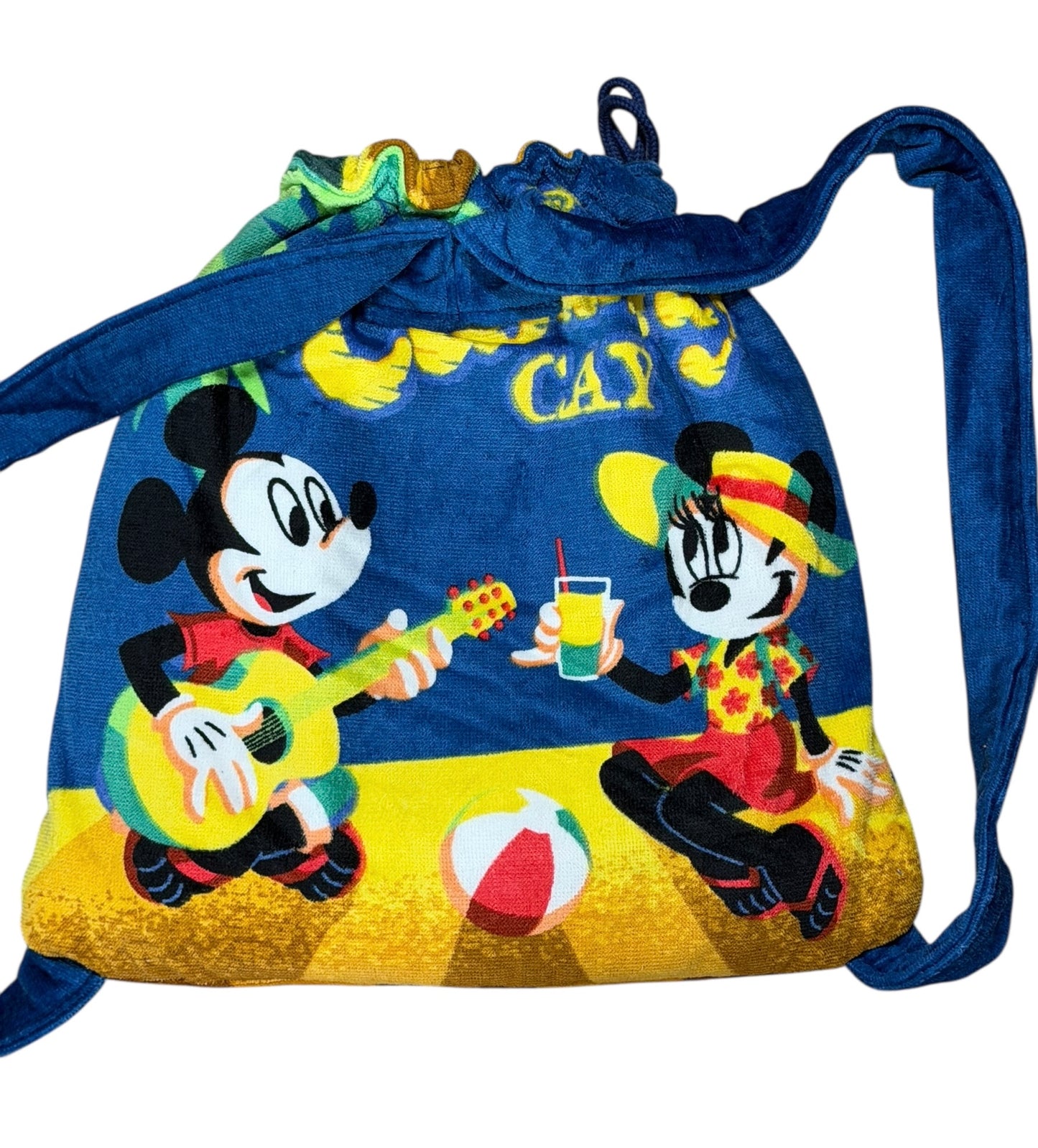 Disney Cruise Line  Towel Game Set Bag-DCL Castaway Cay Mickey Minnie Checkers