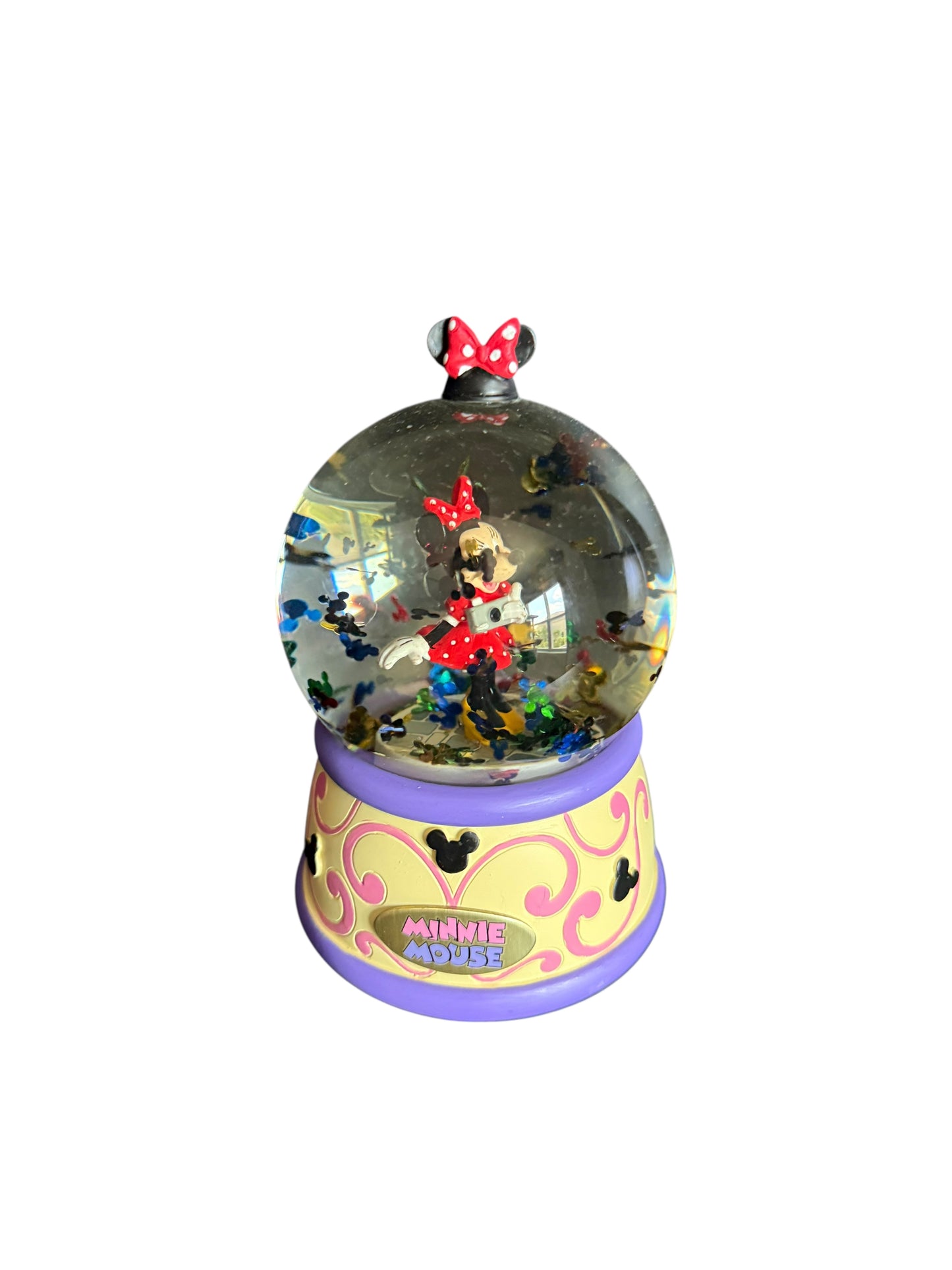 Disney Parks Minnie Glitter Water Globe