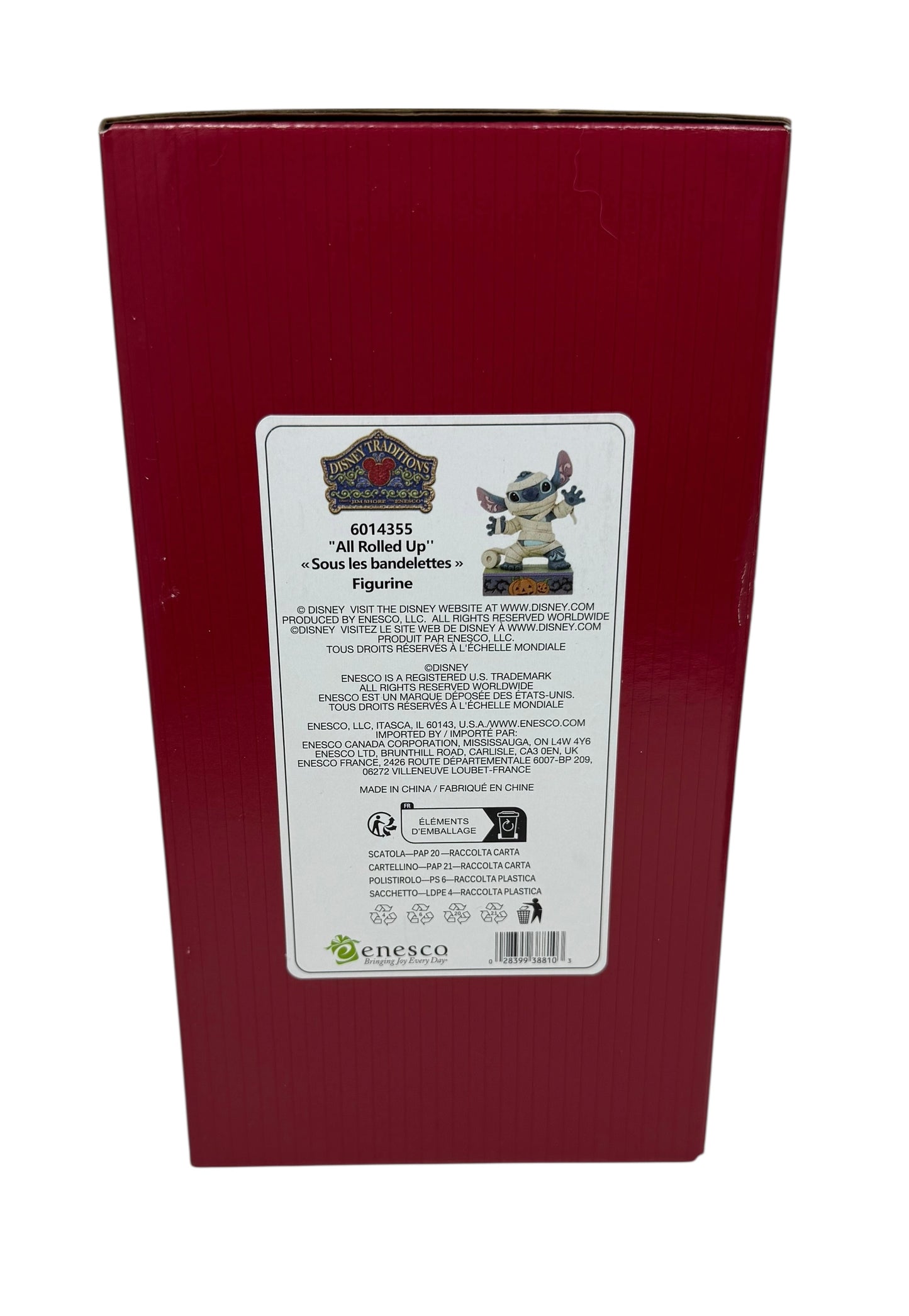 Disney Traditions Jim Shore LILO & Stitch Mummy Figurine-All Rolled Up