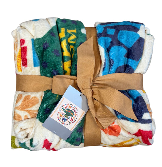 Disney Animal Kingdom Mickey Throw Blanket-Circle of Life
