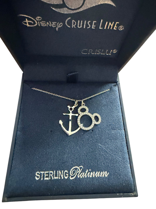 Disney Cruise Line  Mickey Anchor Necklace Crislu DCL