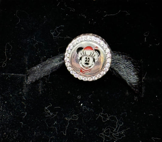 Disney Santa Minnie Christmas Holiday Pandora Bead Charm