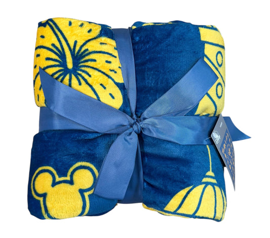 Disney Vacation Club Member Mickey Throw Blanket Good Times, Great Places DVC