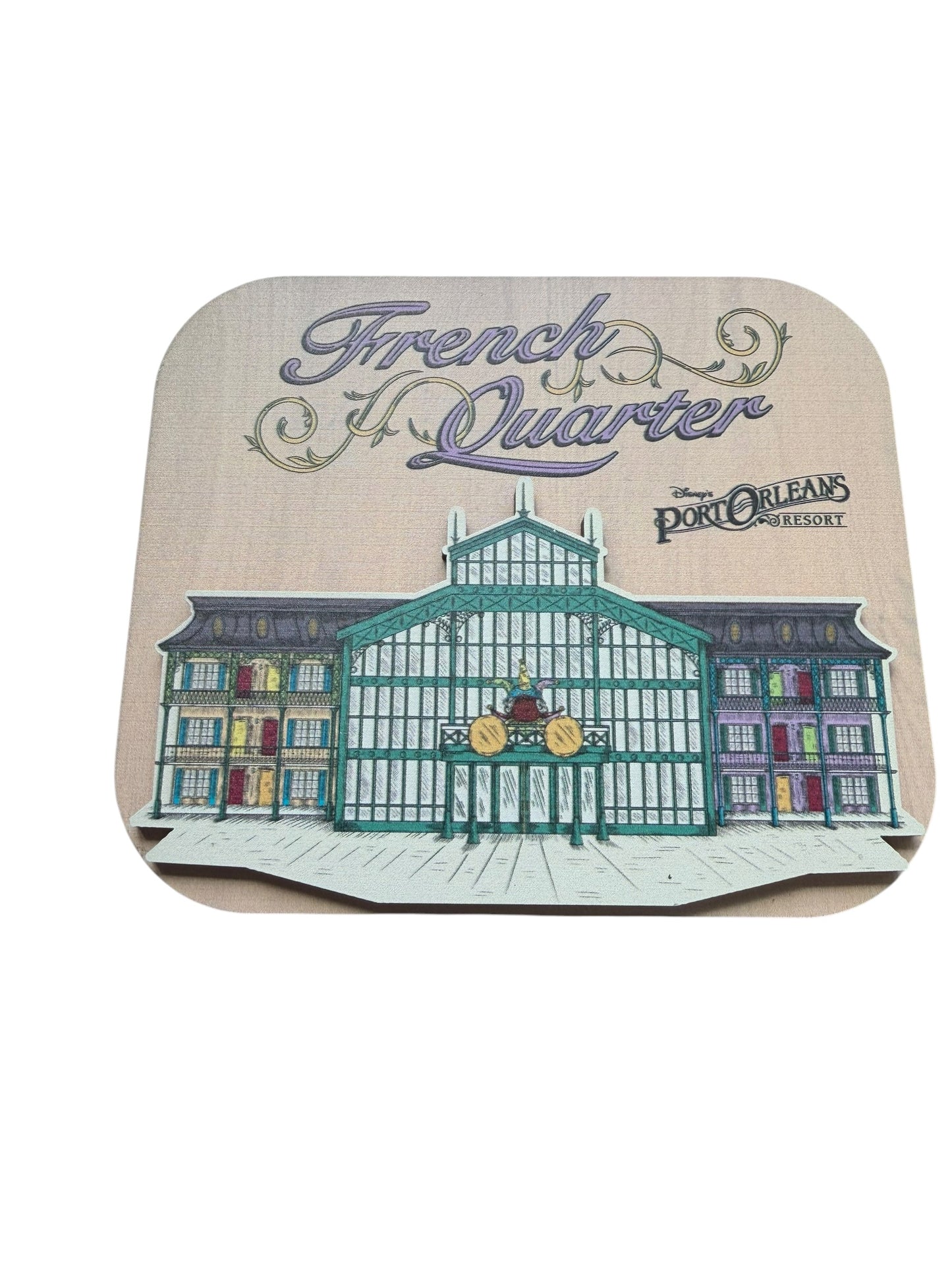 Disney Port Orleans French Quarter Magnet-wooden