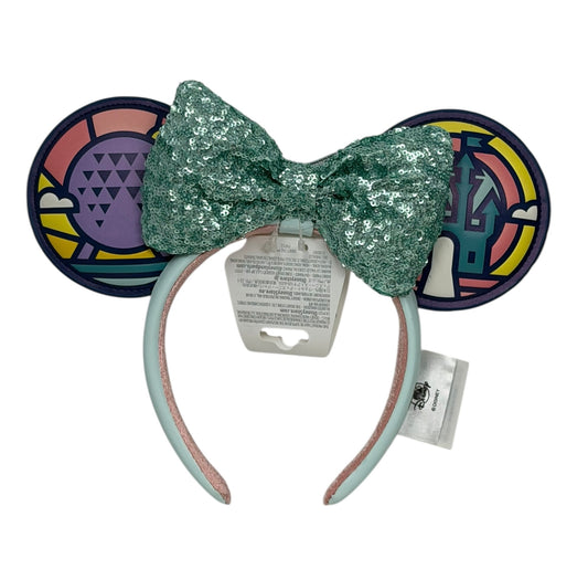 Walt Disney World 4 Parks Icons Ears Headband with Removable Bow