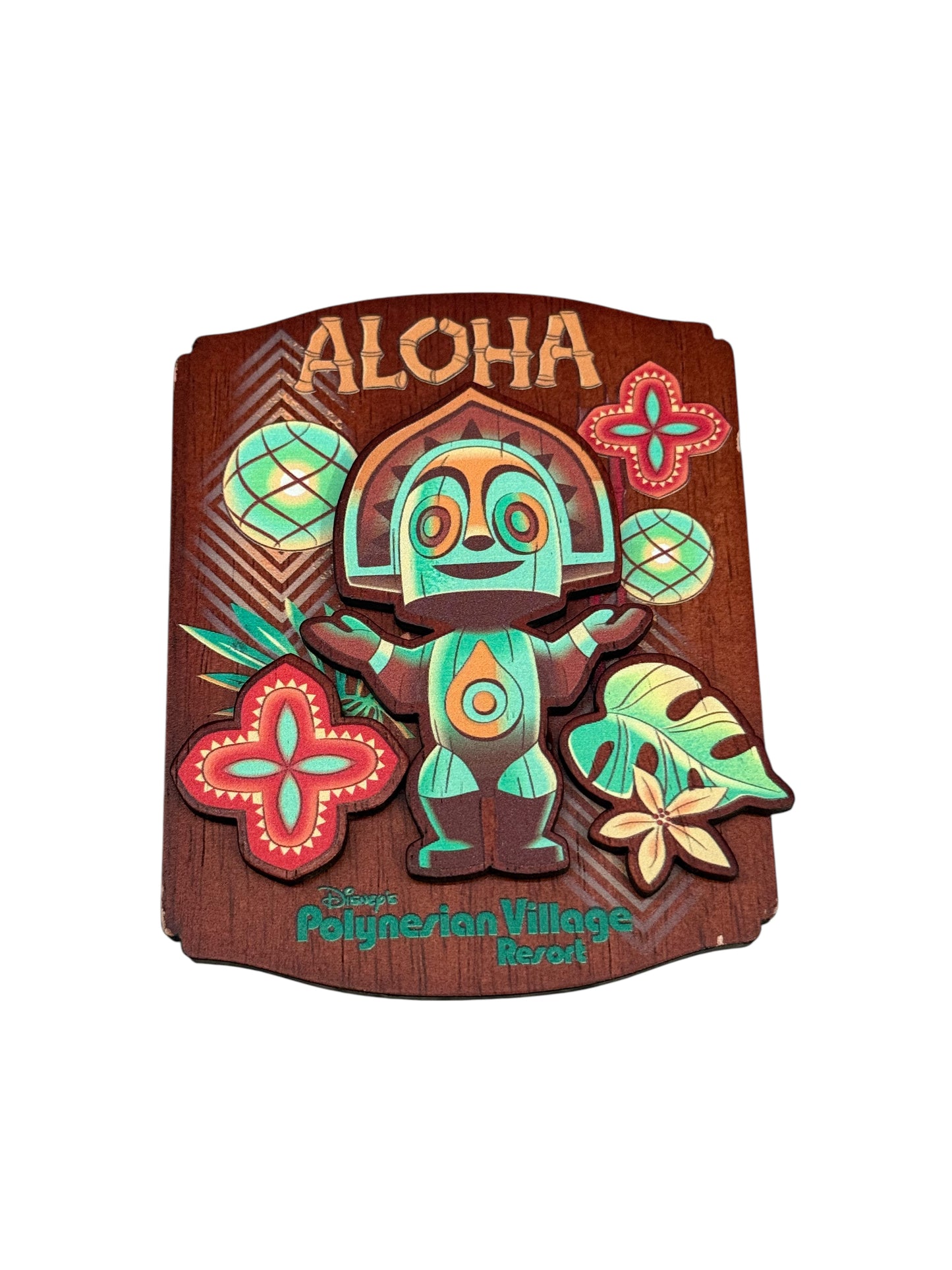 Disney Polynesian Village Resort Maui Tiki Aloha Magnet