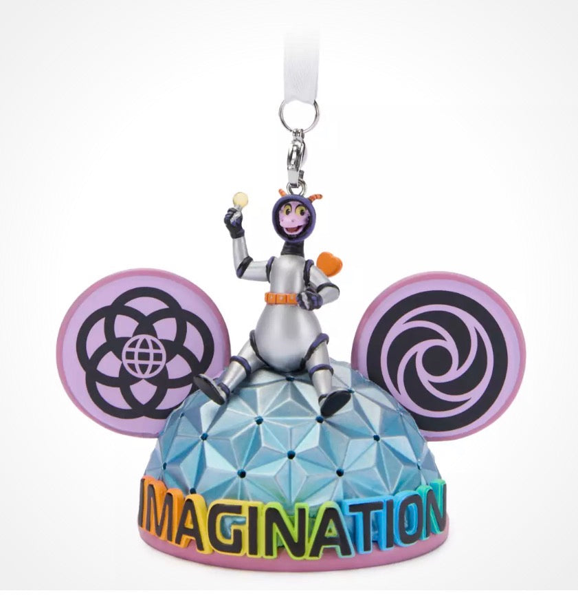 Disney Epcot Figment Ear Hat Ornament Light Up