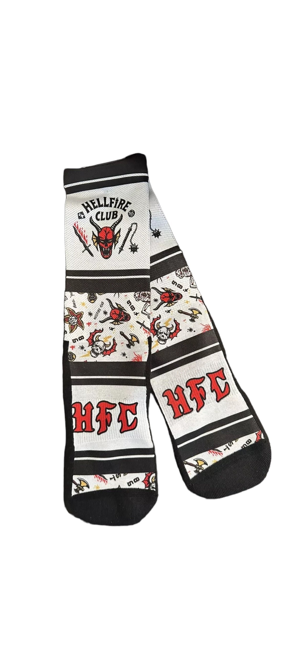 Universal Studios Stranger Things Hellfire Club Socks Halloween Horror Nights 2023