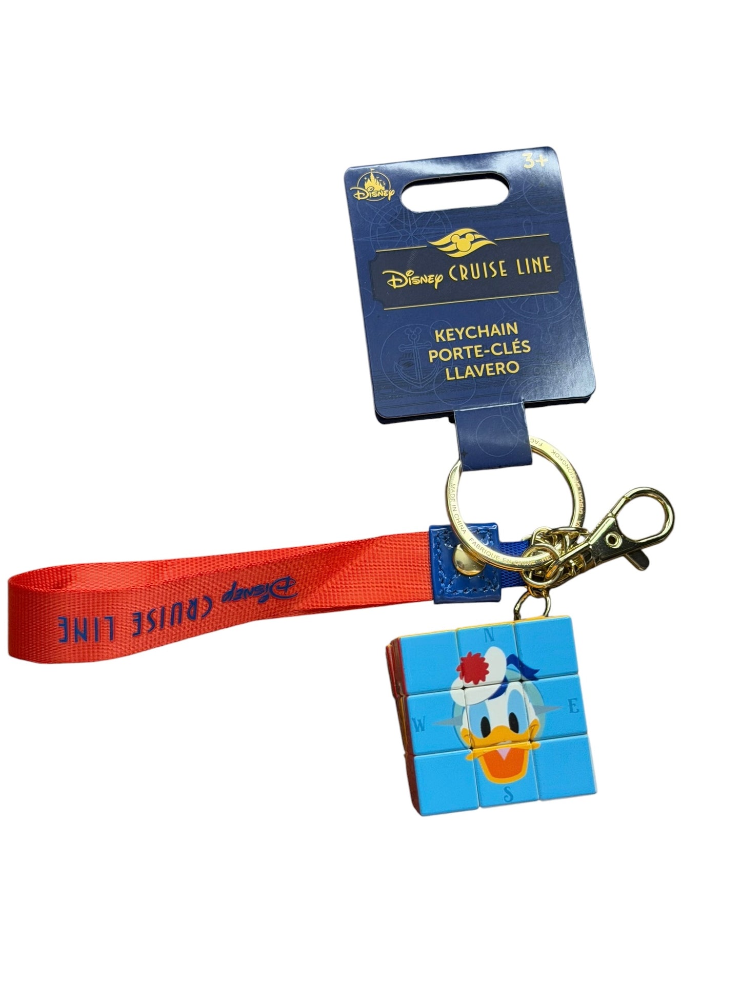 Disney Cruise Line Keychain Clip-Rubix Cube Fidget