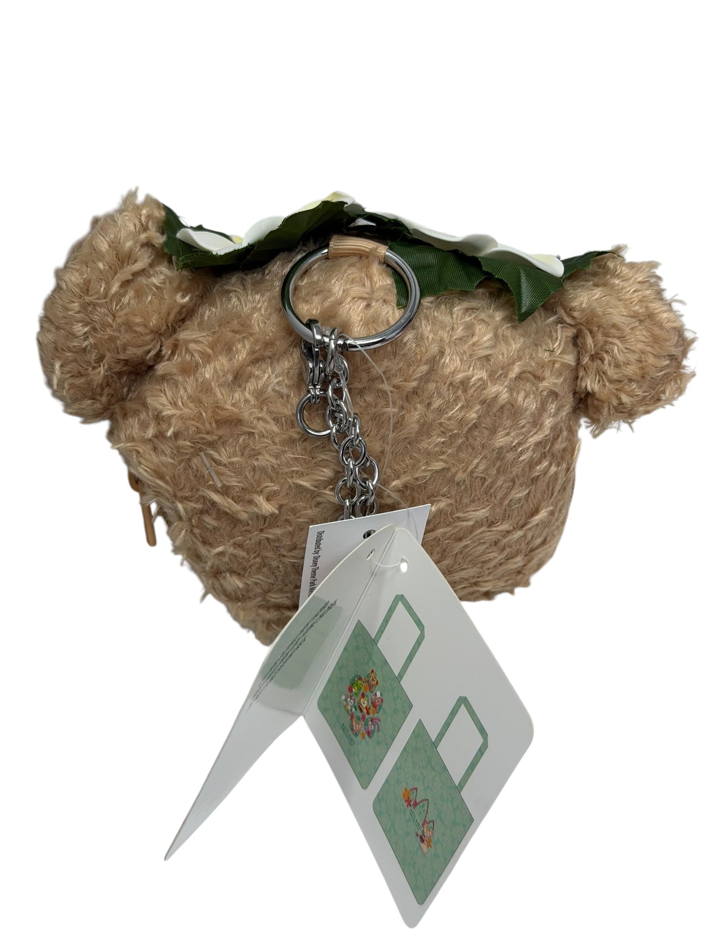 Disney Aulani Resort Duffy Plush Bear Bag Clip-Reusable Tote