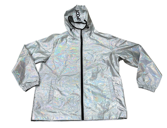 Walt Disney Imagineering MOG EPCOT D23 Holographic Holo Silver Jacket New 3X