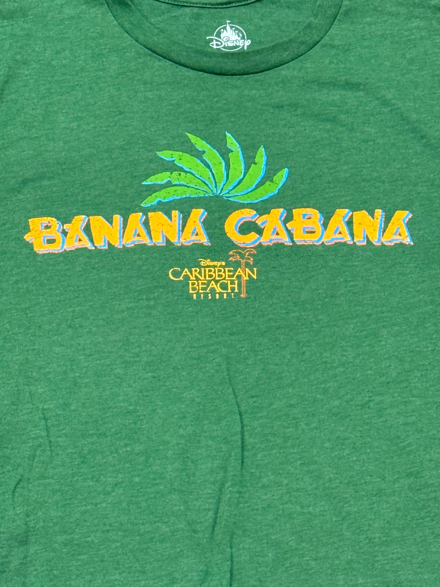 Disney Caribbean Beach Resort Banana Cabana Shirt-Green 2024