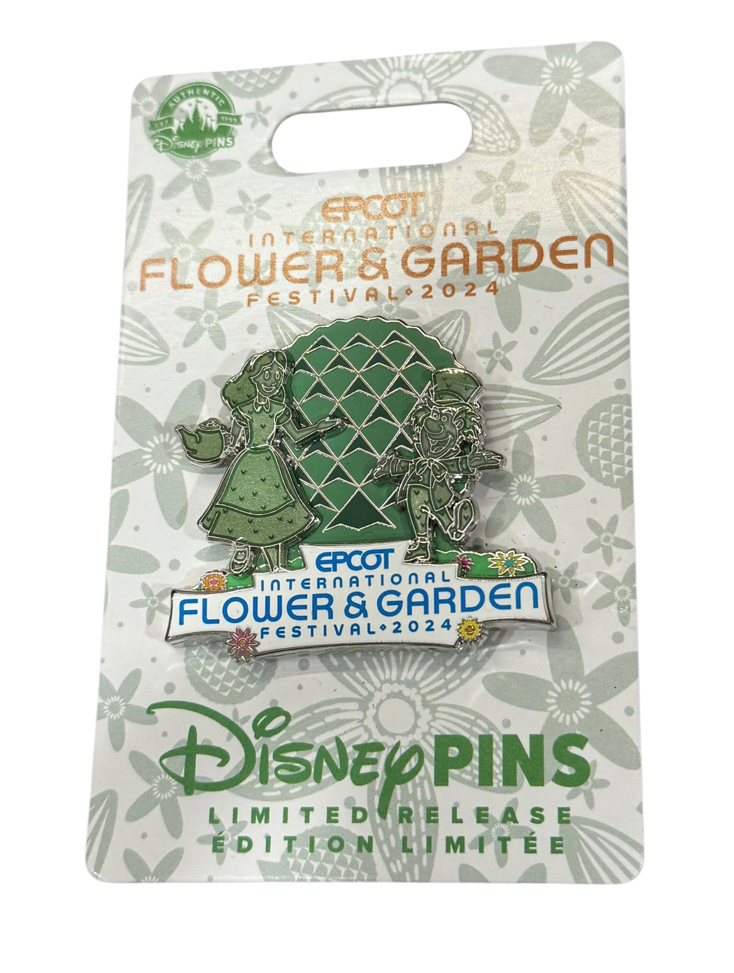 Disney Epcot Flower & Garden Festival 2024 Alice Topiary Pin