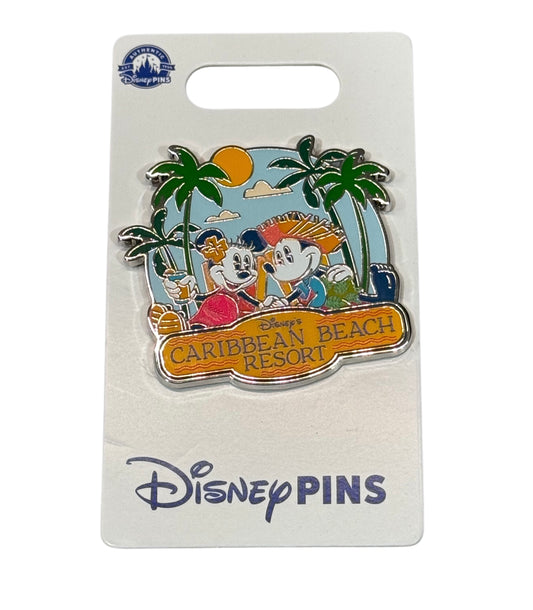 Disney Caribbean Beach Resort Pin-Mickey Minnie