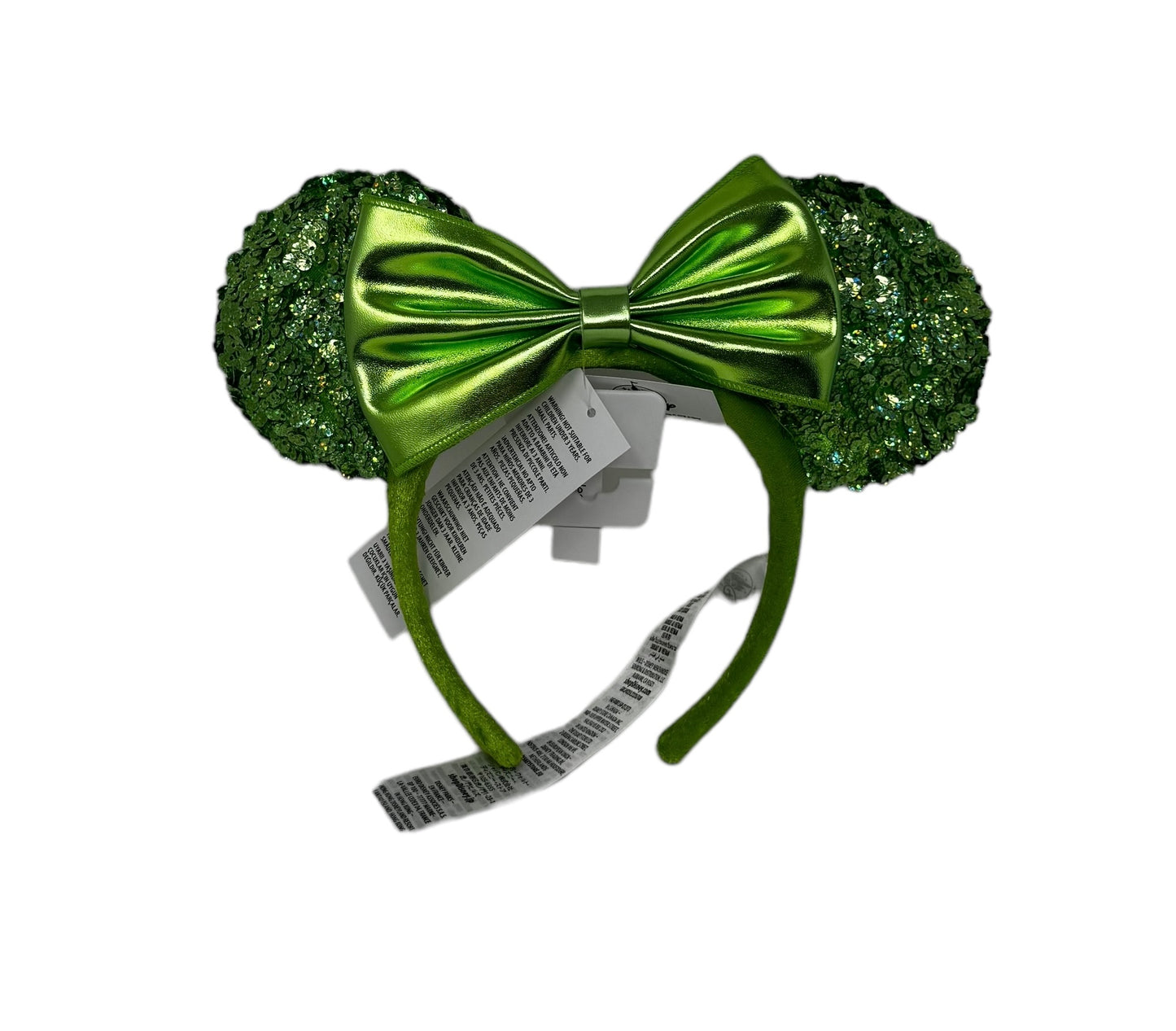 Disney Parks Kelly Green Sequin Minnie Ear Headband