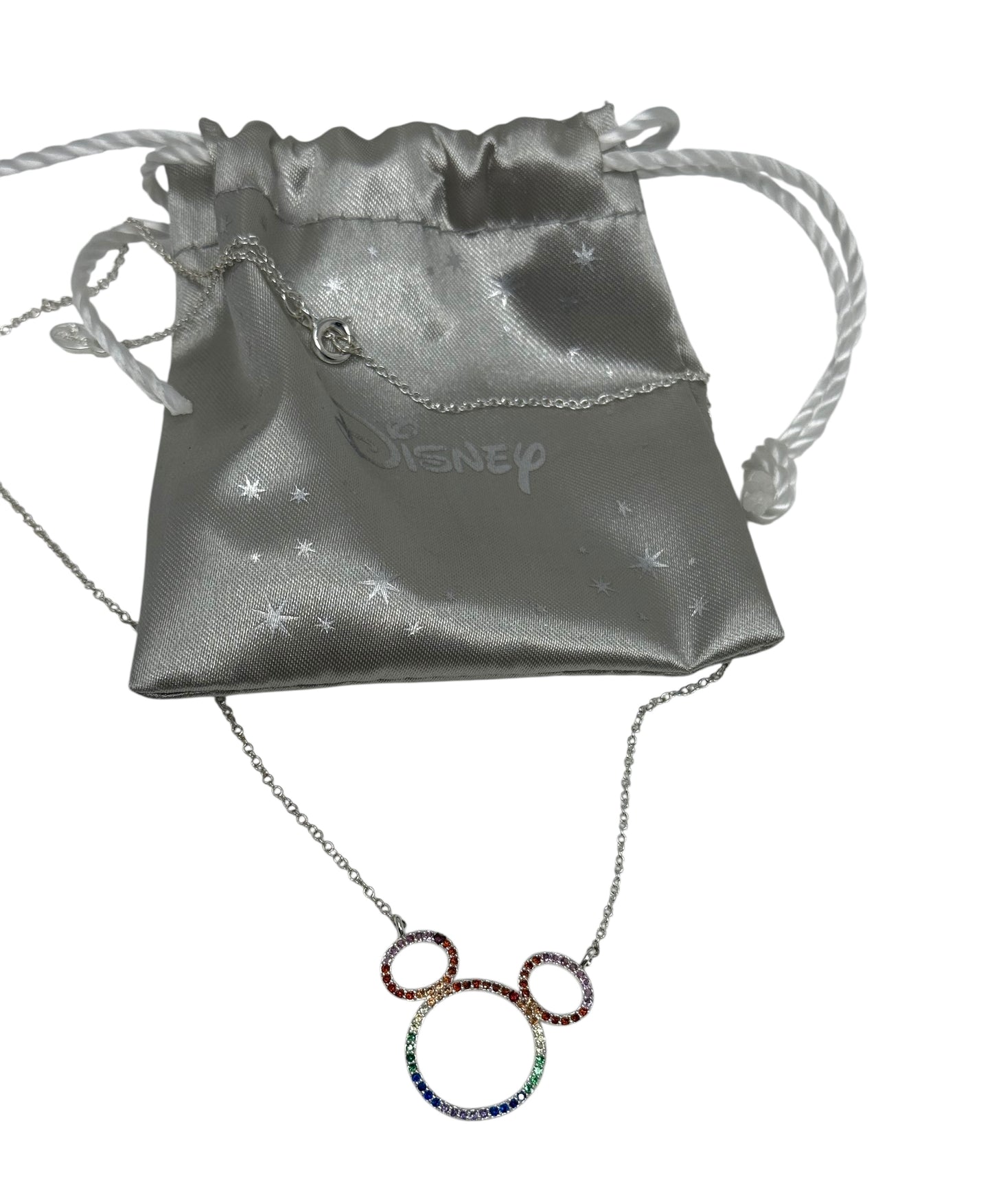 Disney Rainbow Mickey Necklace