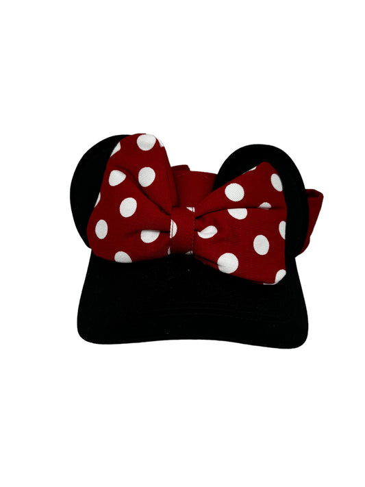 Disney Minnie Polka Dot Bow Ladies Visor