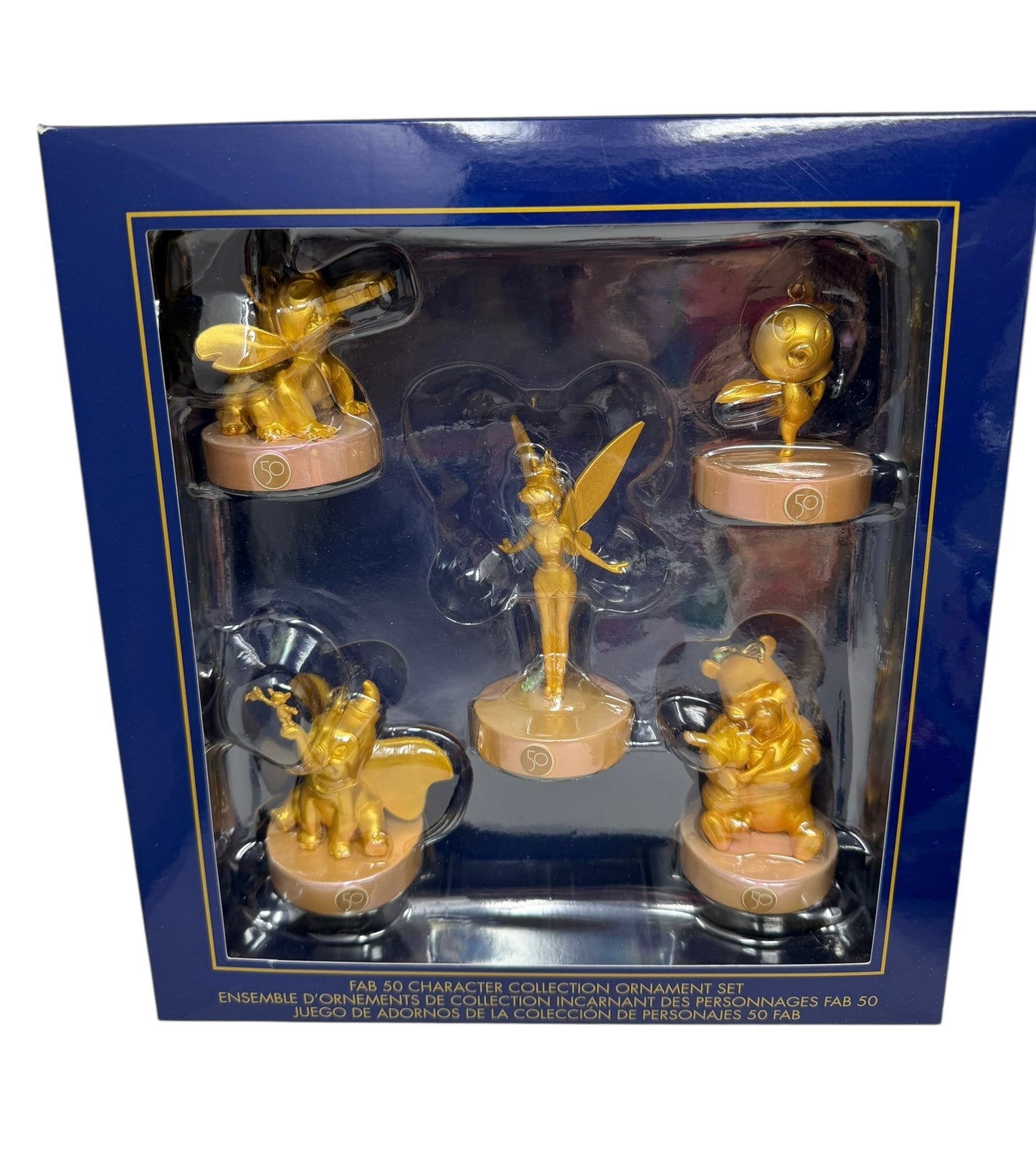 Disney World 50th Anniversary Magic Kingdom Ornament Set