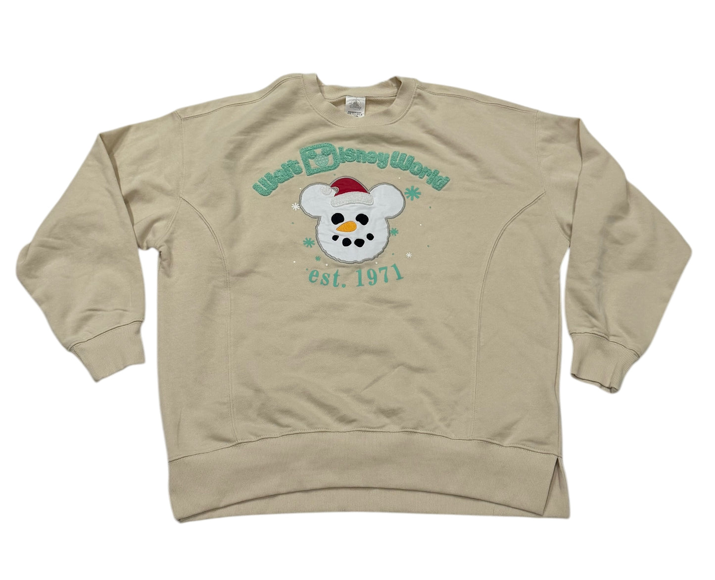 Walt Disney World Mickey Snowman Pullover Sweatshirt