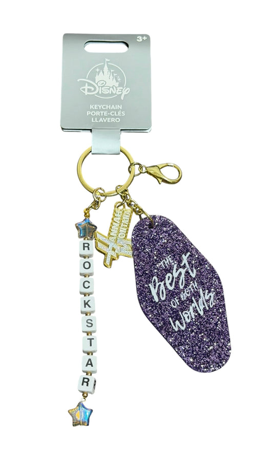 Disney Hannah Montana Rockstar Keychain Clip-Best of both Words