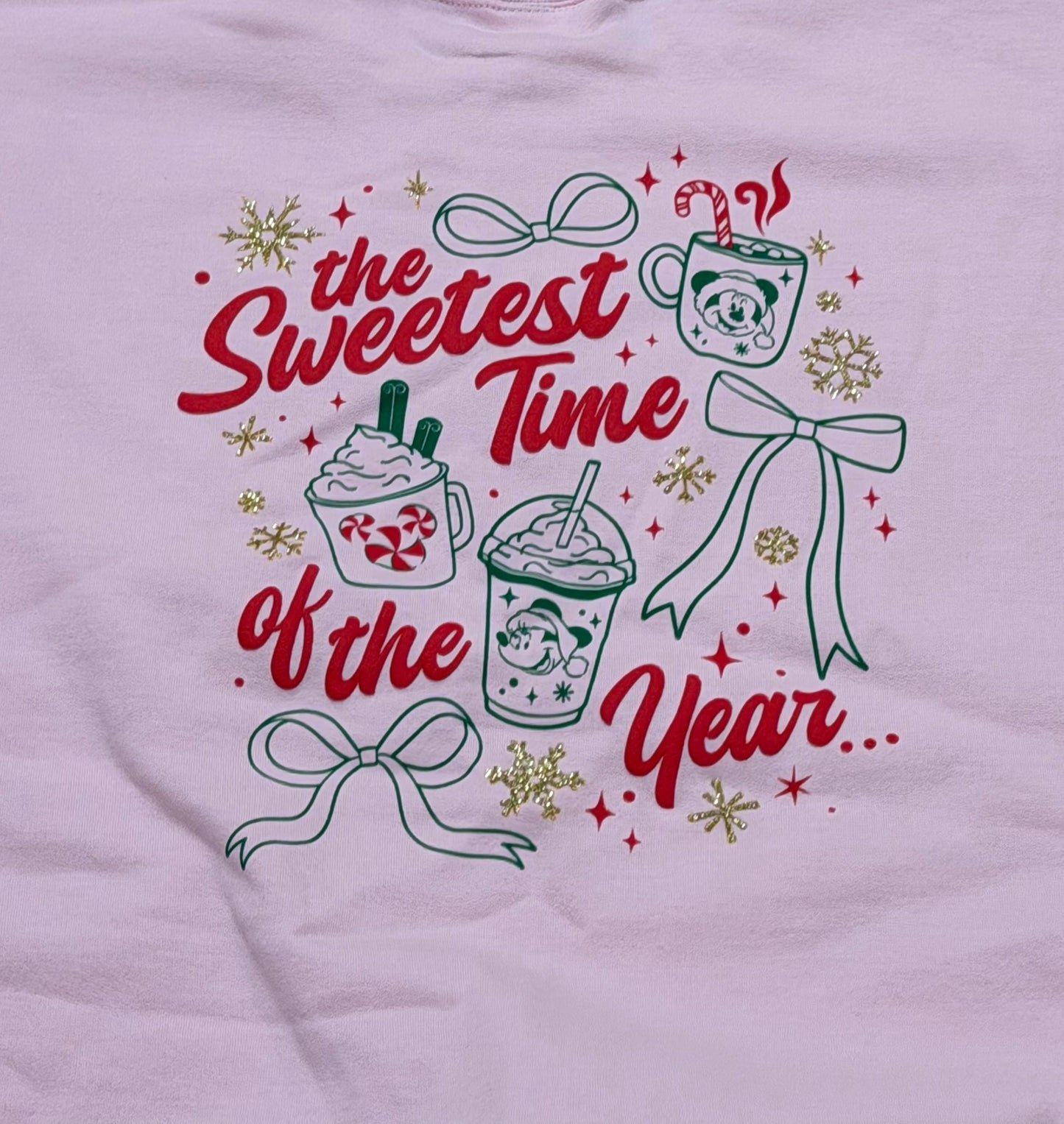 Walt Disney World Pink Ribbon Pullover-Sweetest Time Of Year