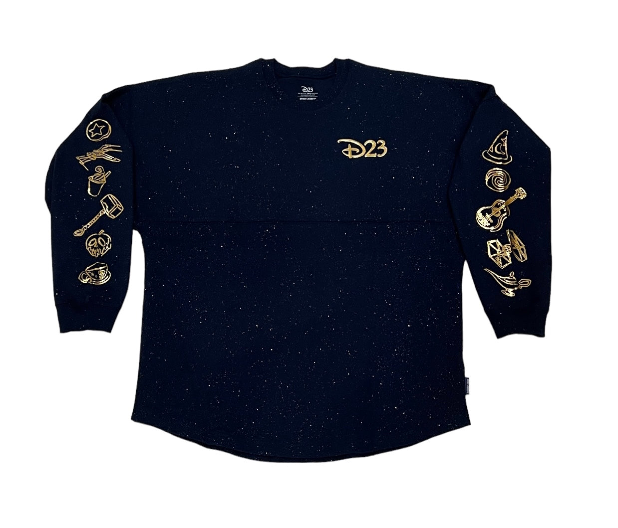 Disney D23 Gold Member Exclusive Spirit Jersey-Glitter Navy & Gold