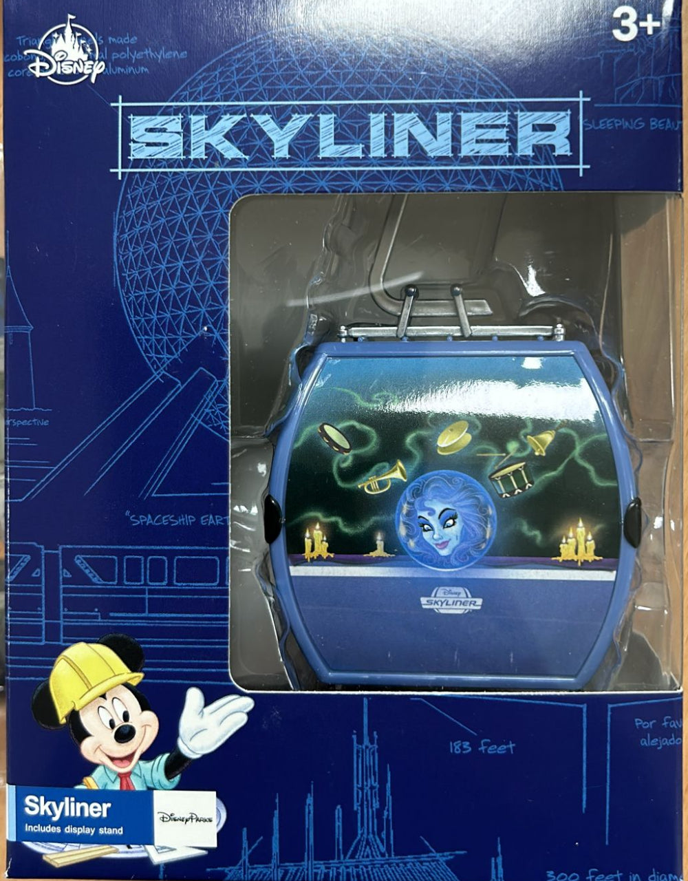 Disney Parks Haunted Mansion Skyliner Toy and Display Stand