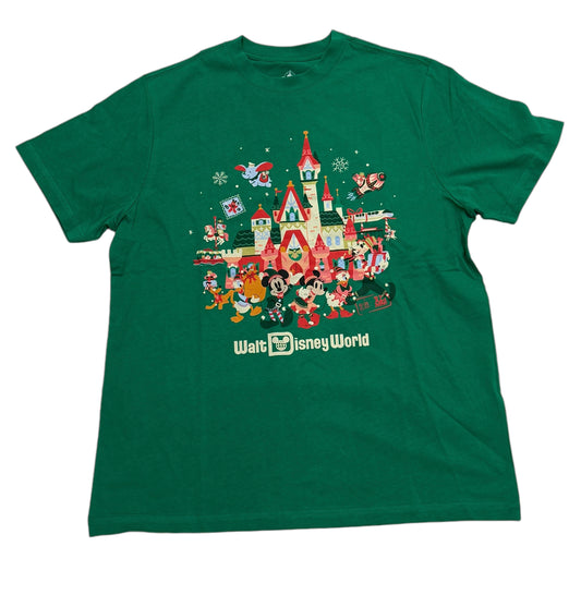 Walt Disney World Mickey & Friends Castle Shirt Green