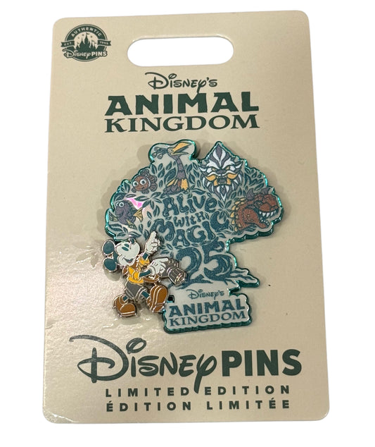 Disney Animal Kingdom 25th Anniversary Pin-Alive with Magic Mickey Tree of Life