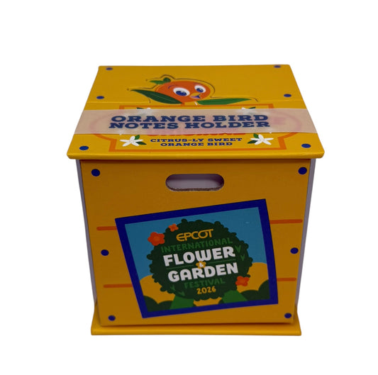 Disney Epcot Flower & Garden 2026 Orange Bird Notepad Holder