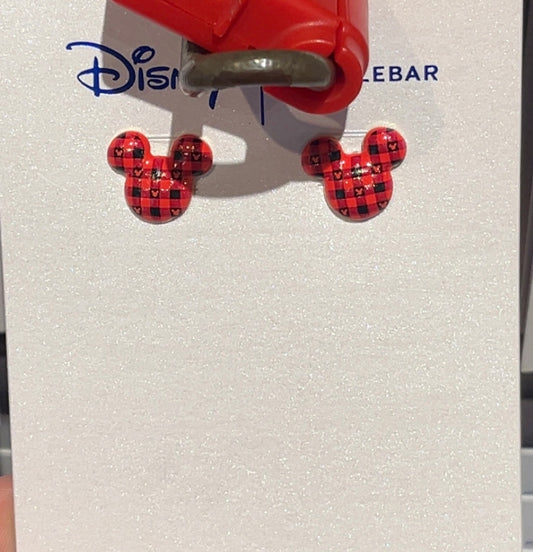 Disney Parks Mickey Plaid Baublebar Earrings