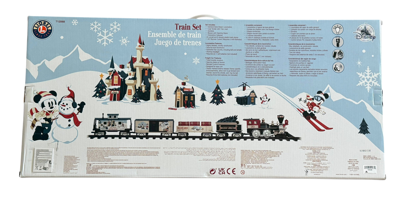 Disney Parks Holiday Lodge Train Set