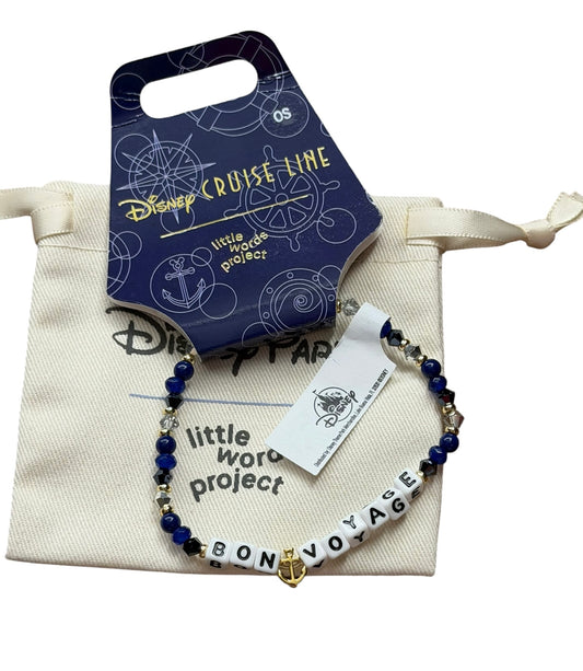 Disney Cruise Line Bon Voyage Little Words Bracelet Mickey Anchor
