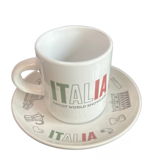 Disney Epcot Italy World Showcase Italia Tea Cup and Saucer