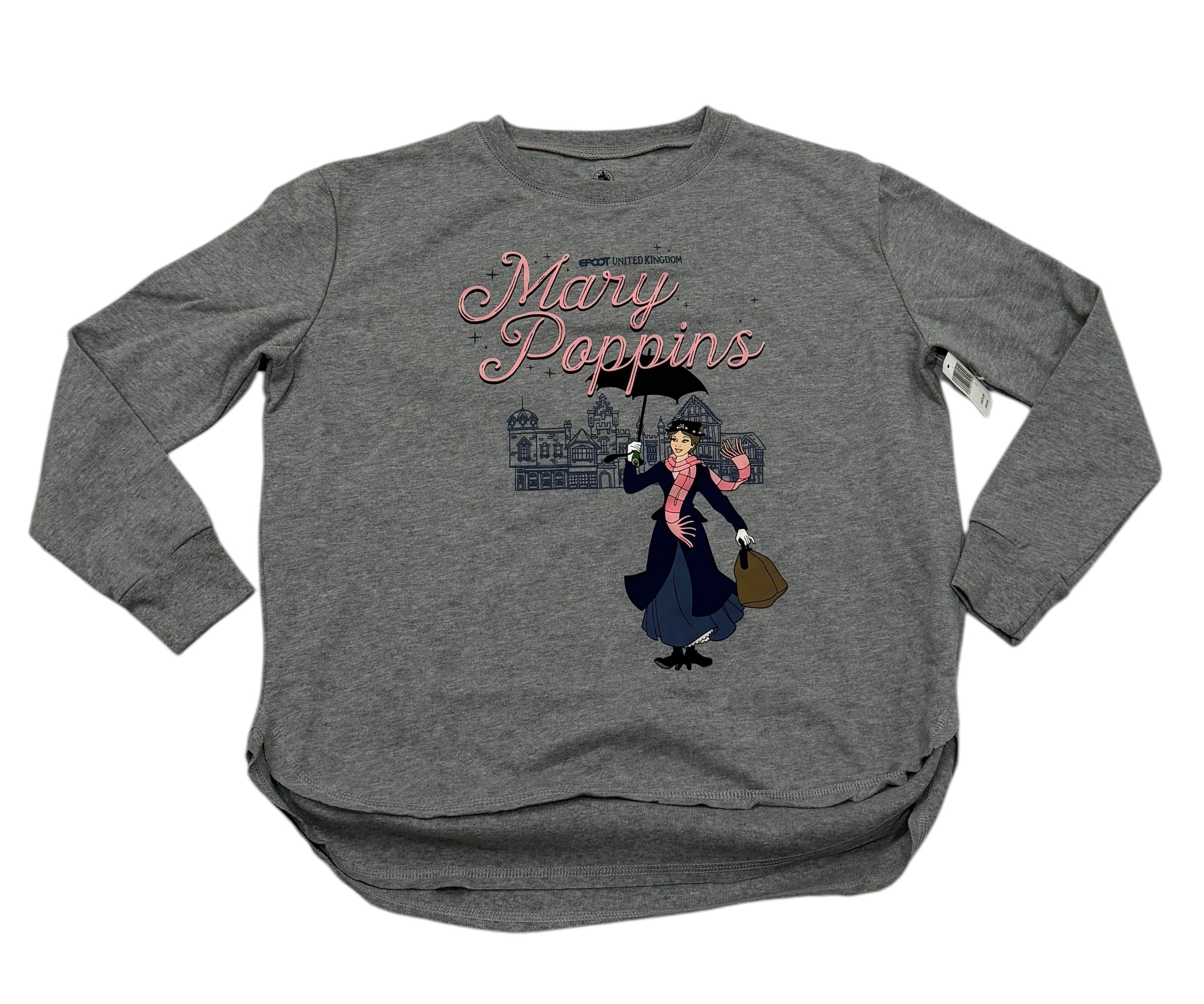 Disney Epcot United Kingdom Mary Poppins Pullover Sweatshirt World of Treasures