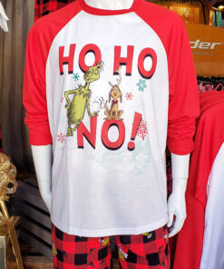 Universal Studios Men’s Pajama Set HO HO NO Buffalo Plaid