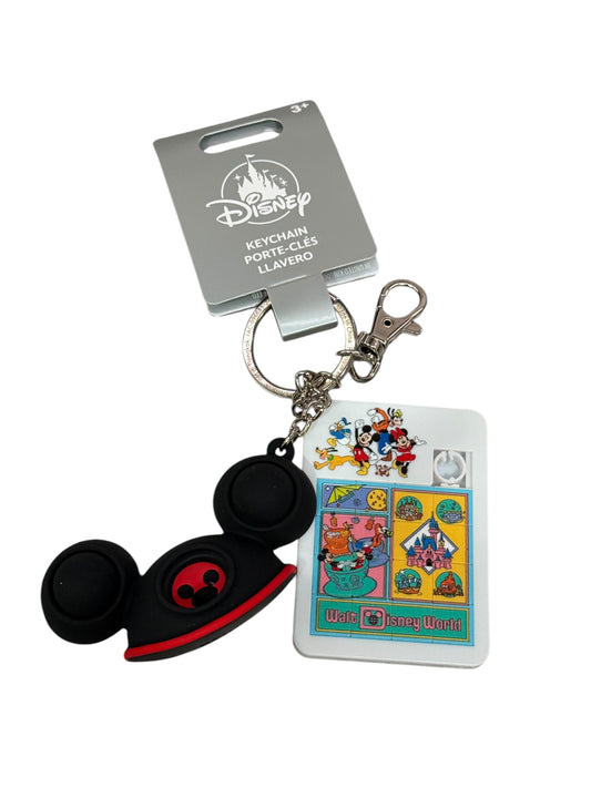 Disney Mickey Ear Hat Puzzle Fidget Keychain Clip