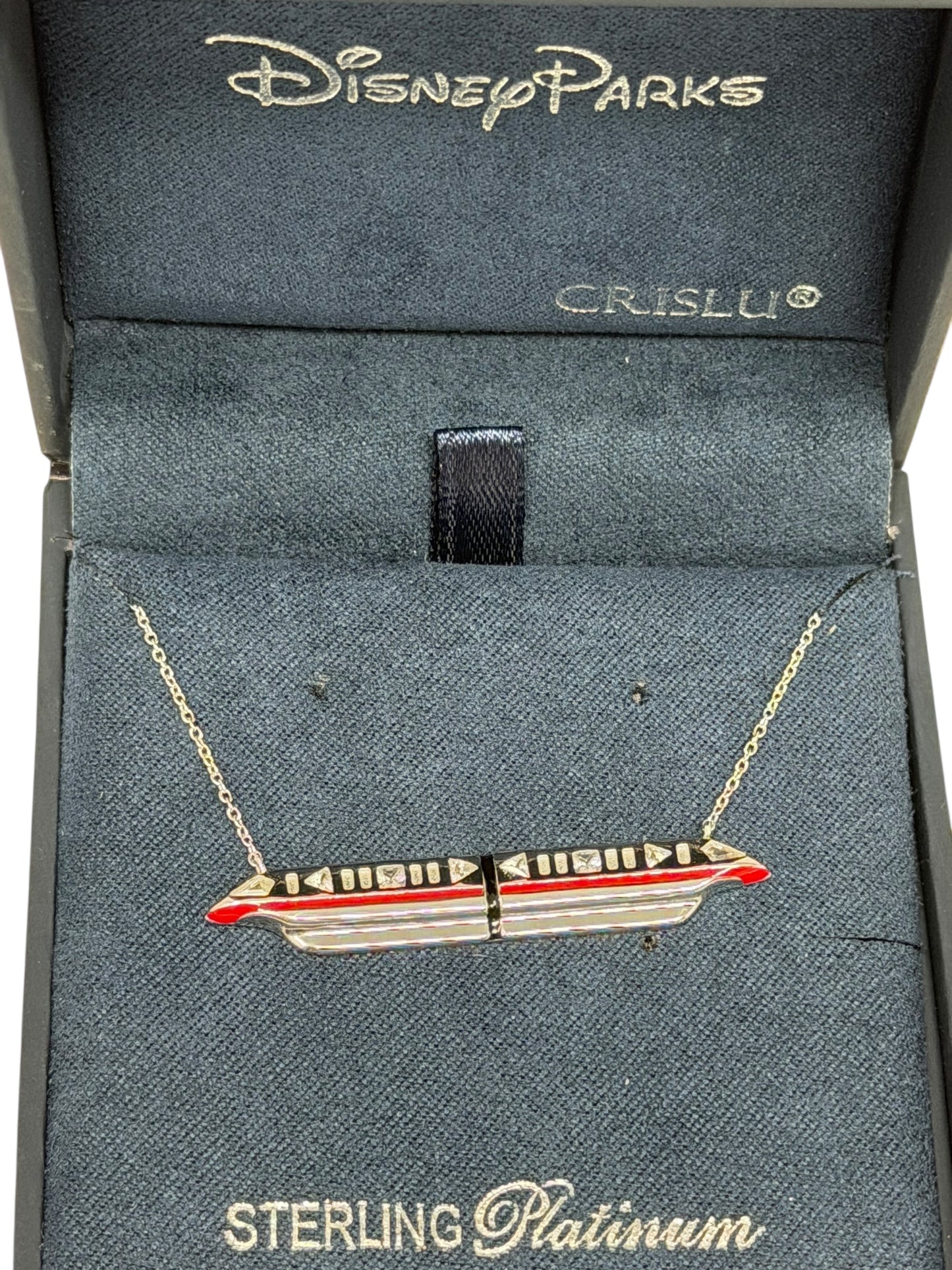 Disney Monorail Crislu Necklace