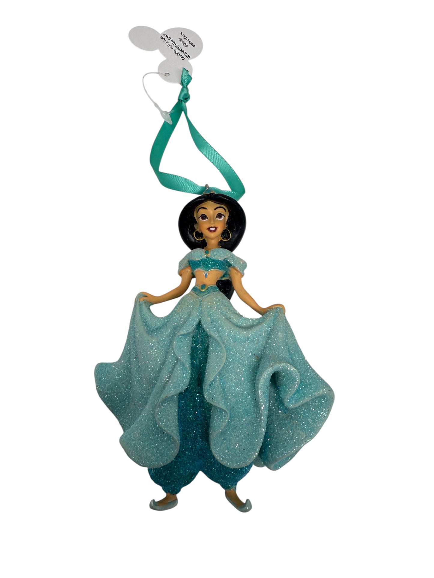 Disney Aladdin Jasmine Princess Glitter Ornament