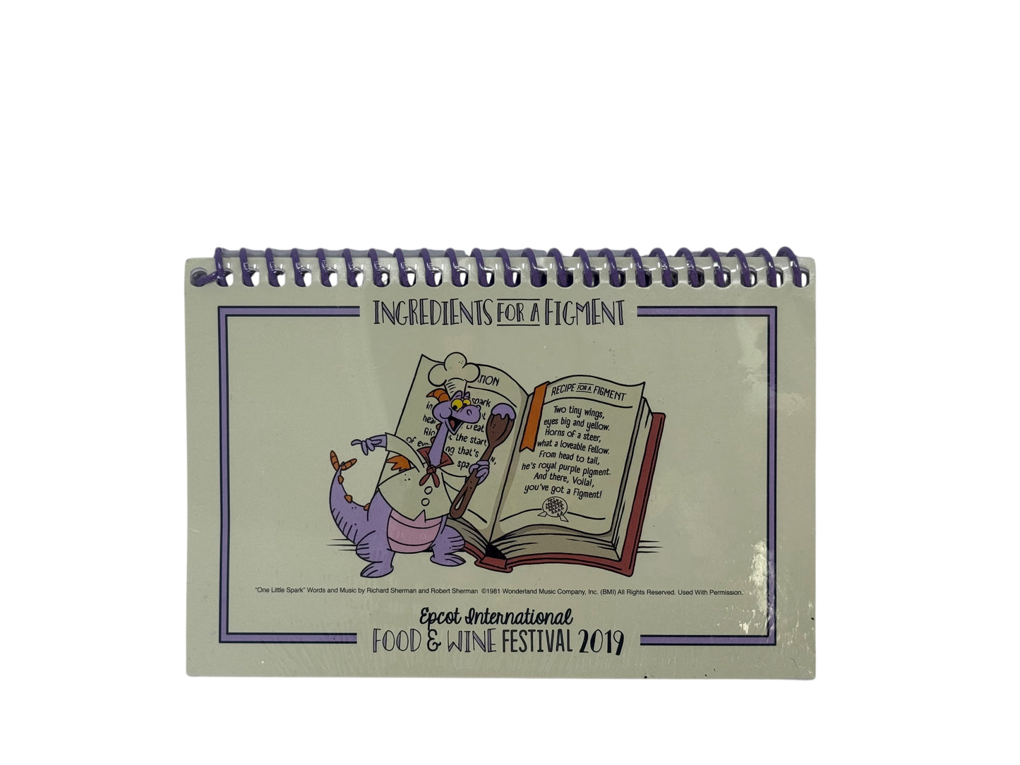 Disney Epcot Food & Wine Festival 2019 Figment Recipe Cards