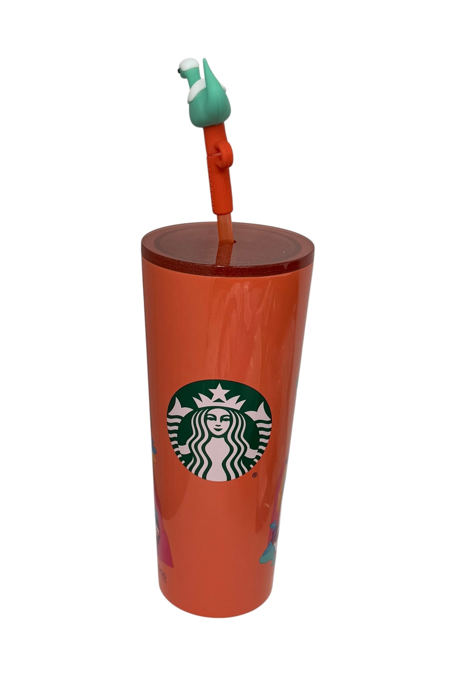 Disney World Starbucks Stainless Tumbler-Hollywood Studios Orange