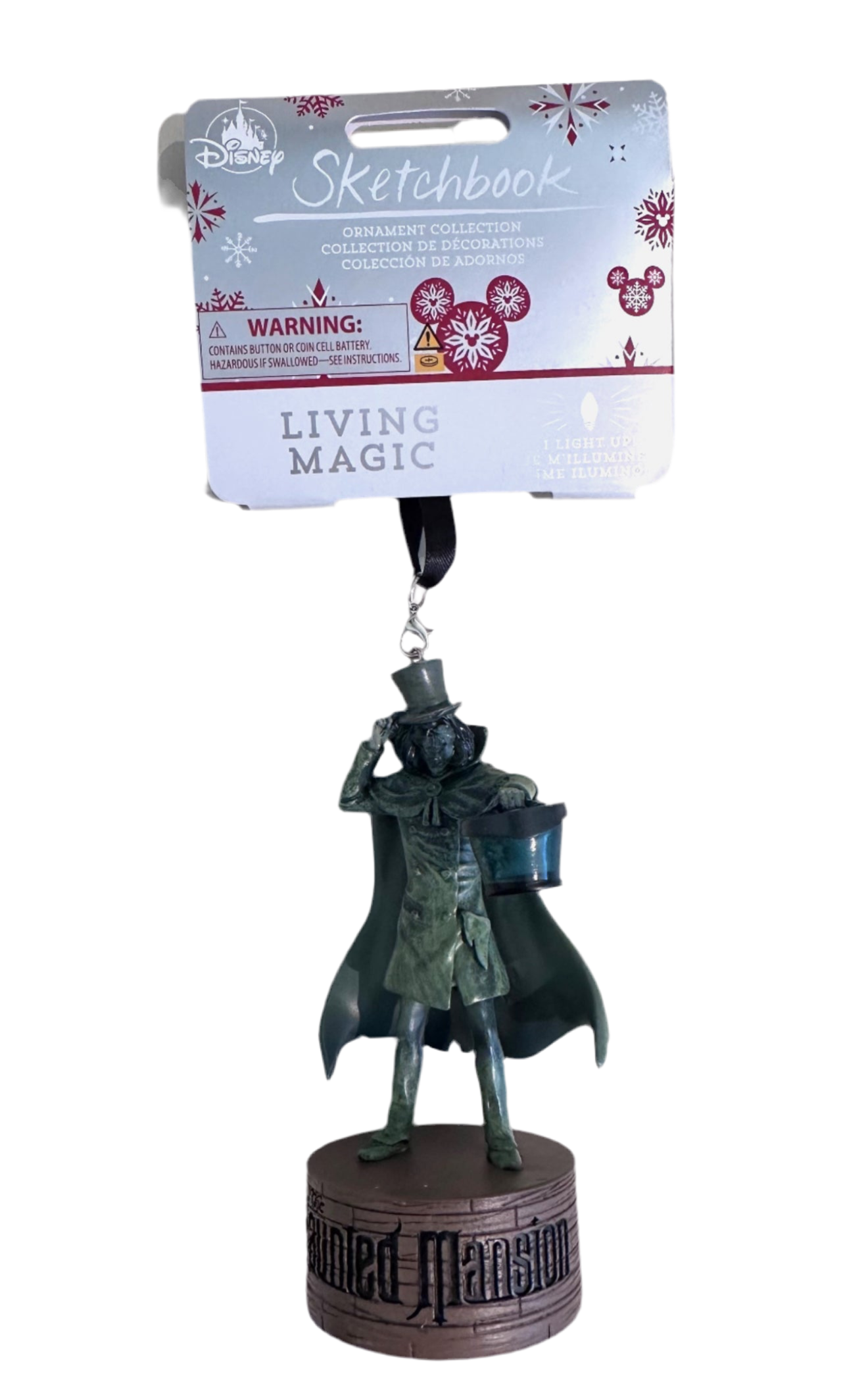 Disney Haunted Mansion Hatbox Ghost Ornament - Living Magic Series