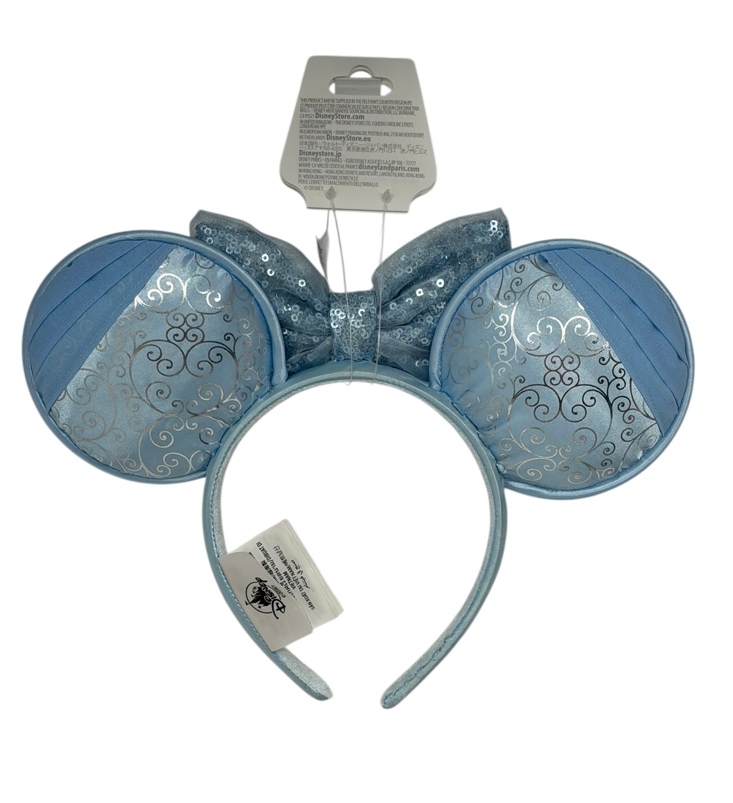 Disney Parks Cinderella Ears Headband-I Am Cindy Glass Slipper
