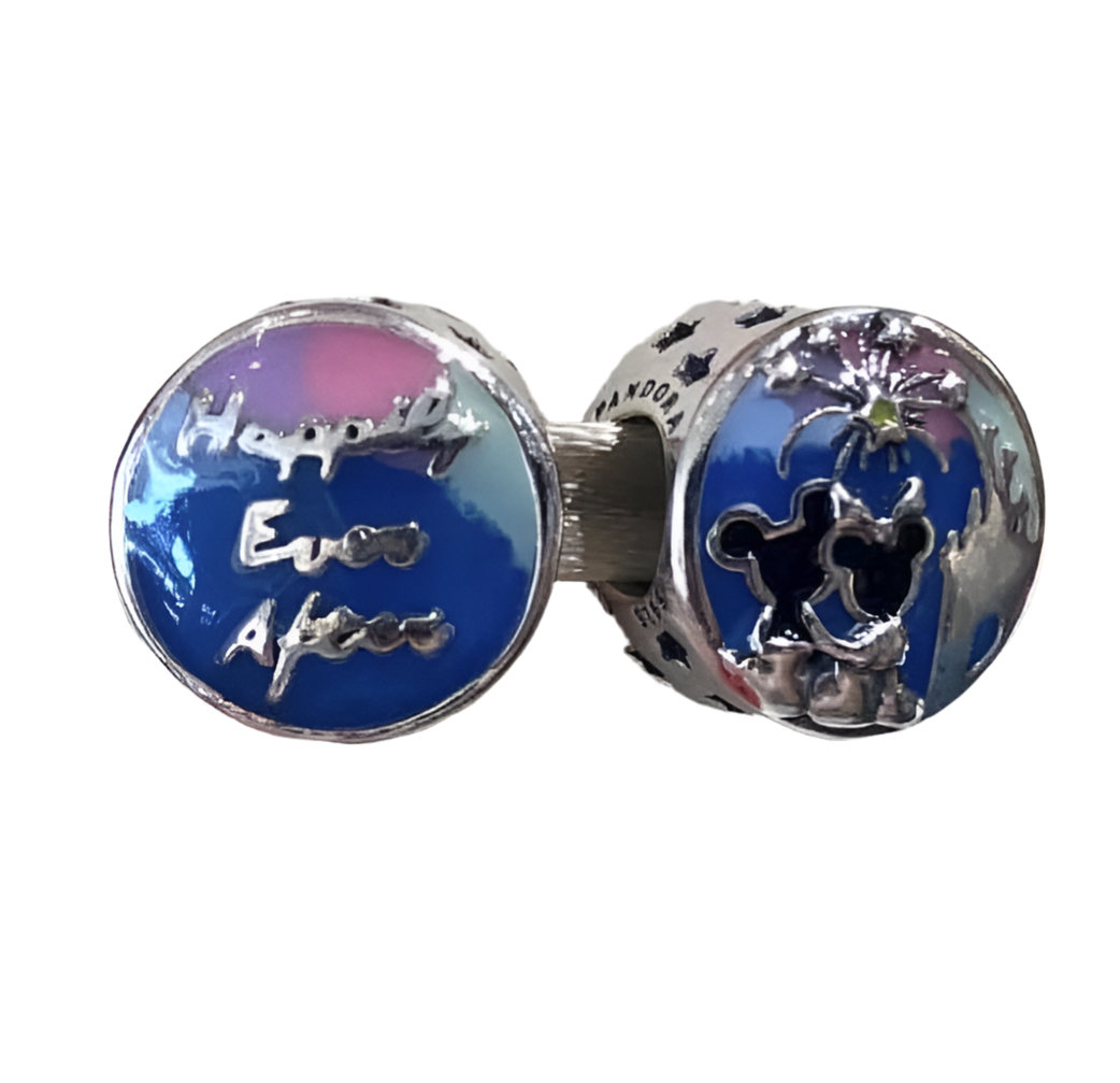 Disney Mickey & Minnie Mouse Fireworks Pandora Charm-Happily Ever After