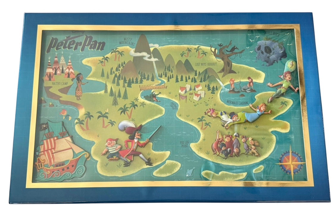 D23 Walt Disney Imagineering Map Pin Set LE 400 MOG-Peter Pan