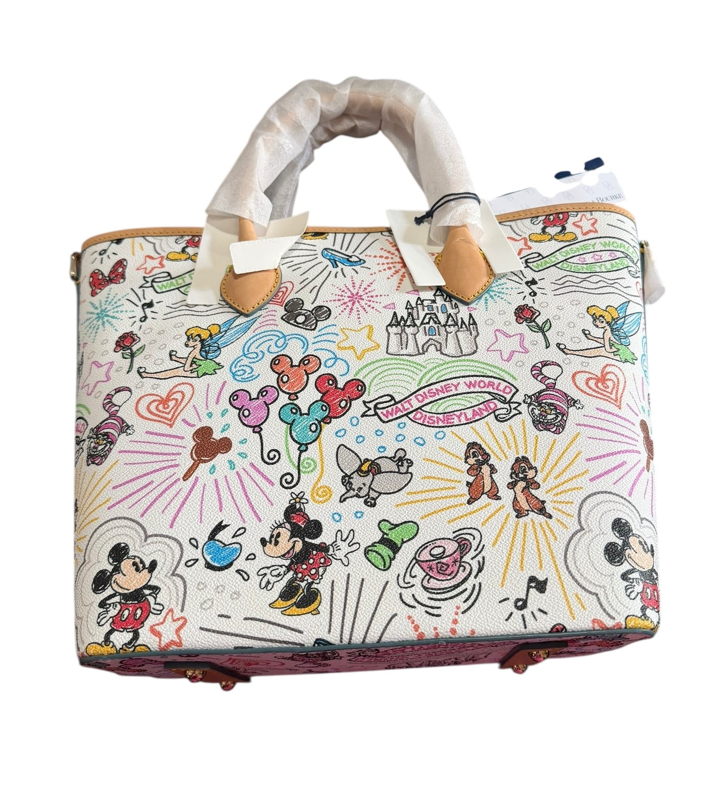 Disney Sketch Handle Tote Bag Purse by Dooney & Bourke