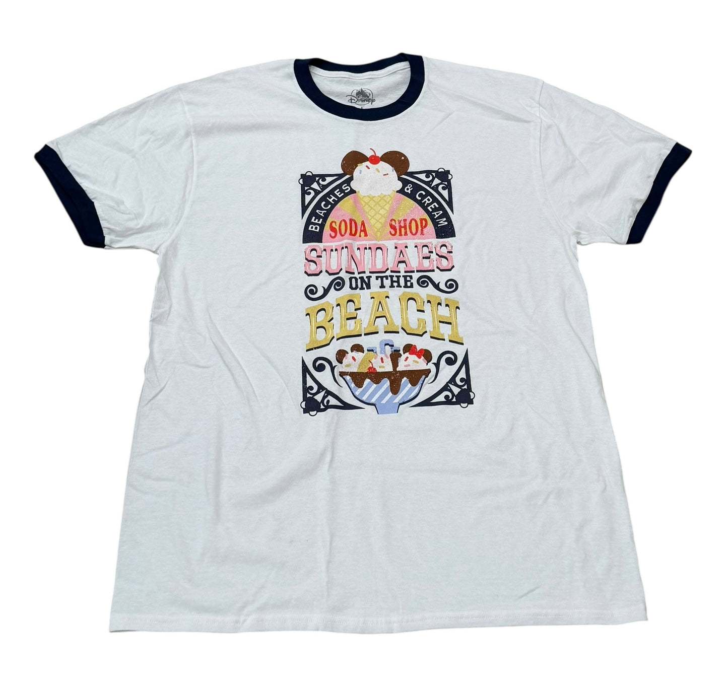 Disney Beach Club Resort  Ringer Shirt-Beaches & Cream Soda Shop