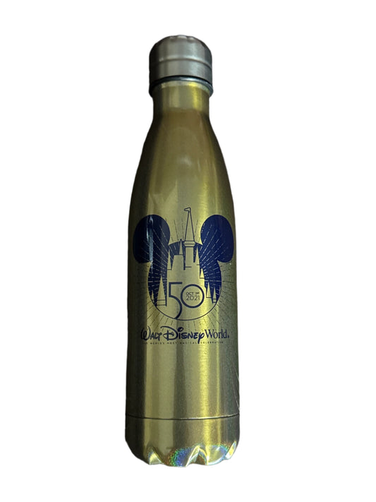 Walt Disney World 50th Anniversary Collection October 1, 2021 Metal Water Bottle