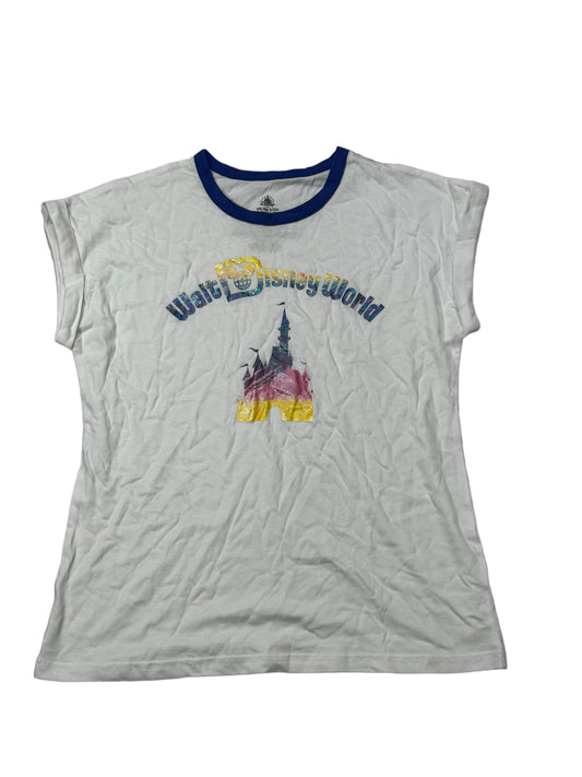 Walt Disney World Iridescent Castle Ringer Ladies Small Shirt